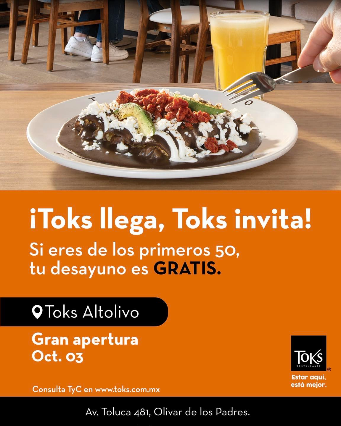 Desayuno GRATIS – Gran apertura